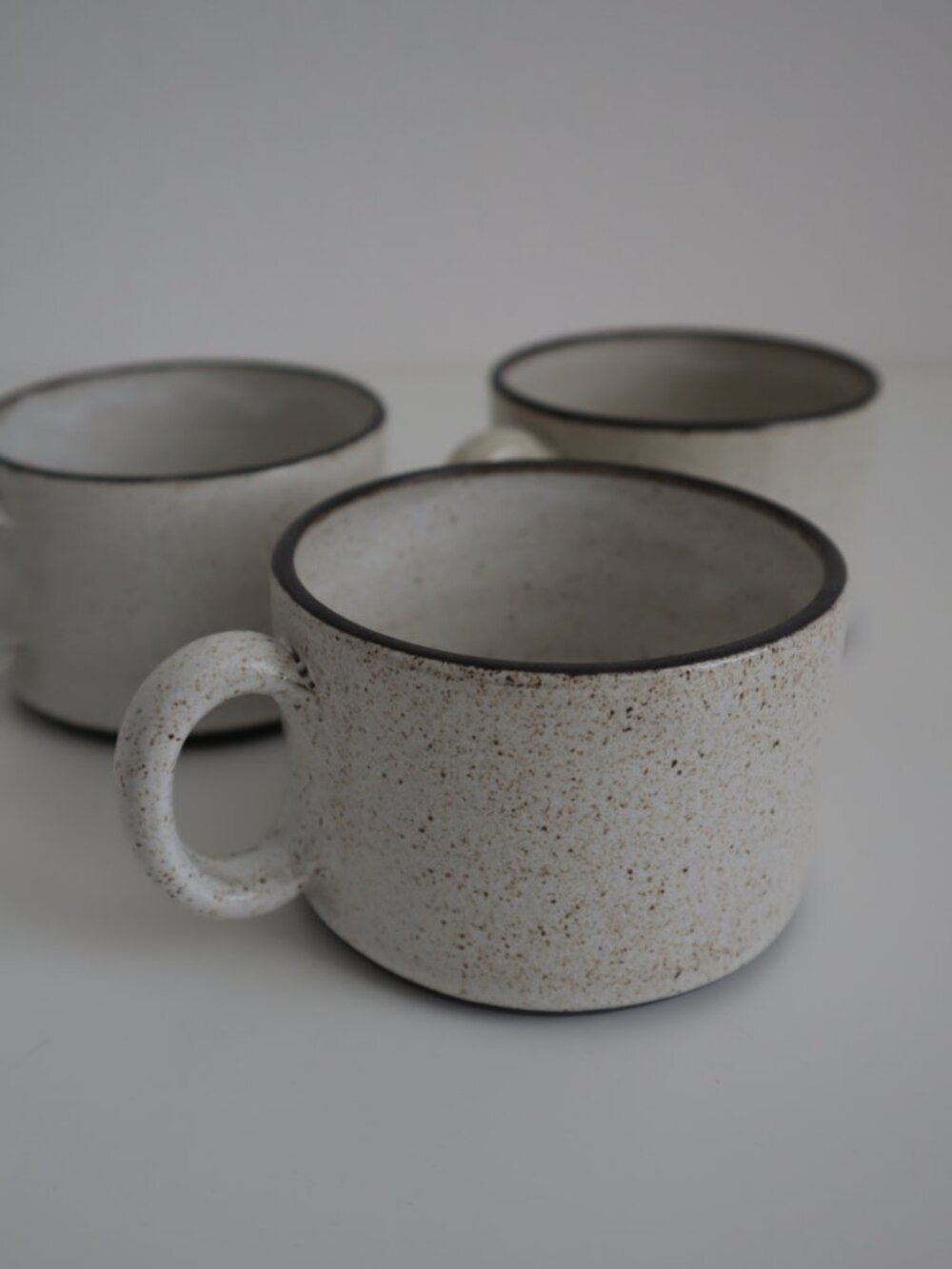 Vintage Zaalberg Holland Set of 3 Speckled Ceramic Mugs